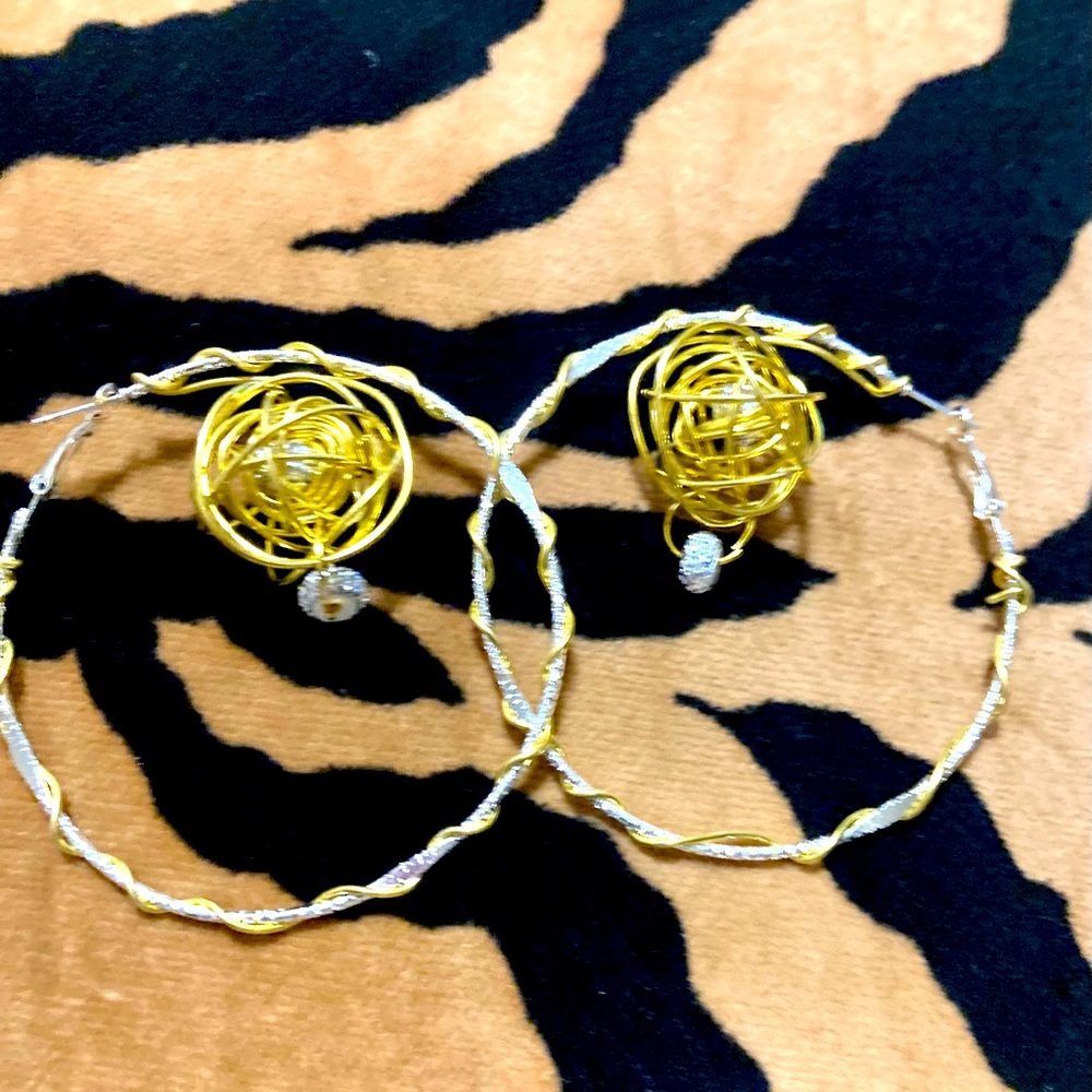 B & B hoop earrings